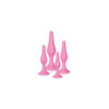 Coffret 4 plugs plaisir anal roses 